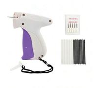 Shein 1 pieza Reparador de ropa rápido, pistola de etiquetado veloz para ropa, pistola de sujeción de etiquetas manual con 5 agujas y 1000 piezas de sujetad
