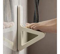 Shein 1 pieza Reposapiés de ducha para el baño, accesorio de baño reutilizable montado en la pared, adecuado para mujeres embarazadas y alivio del dolor de