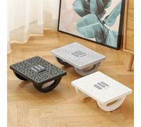 Shein 1 pieza Reposapiés oscilante con función de masaje, diseño ergonómico para escritorio de oficina para aliviar el estrés y la fatiga, mueble cómodo par