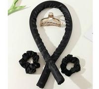 Shein 1 pieza Rizador de cabello negro Mcbki para peinado. Diadema rizadora reutilizable sin calor, cinta de seda sin calor, rodillo rizador de cabello con