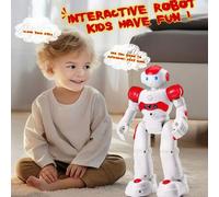 Shein 1 pieza Robot de reconocimiento de gestos, puede realizar narración de cuentos, cantar y bailar, compatible con control remoto programable, juguete ro