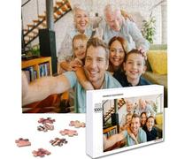 Shein 1 pieza Rompecabezas personalizado a partir de fotos, rompecabezas personalizado, rompecabezas personalizado como regalo de cumpleaños para mamá, papá