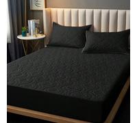 Shein 1 pieza Sábana ajustada impermeable, protector de colchón, sábanas ajustadas para todas las estaciones, tamaños reina, individual, doble, king, sábana