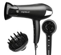 Shein 1 pieza Secador de pelo de ión negativo de 2400W, 2 velocidades y 3 ajustes de calor, botón de chorro de aire frío, boquillas difusora y concentradora