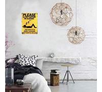 Shein 1 pieza, Señal de metal divertida "No molestar" (11.81"X7.87"/30x20cm), cartel vintage con diseño novedoso, decoración del hogar, decoración de habita