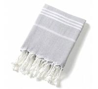 Shein 1 pieza Serie clásica, Toalla de playa turca con borlas, no encoge, de 90 * 180CM (35.5 * 71 pulgadas), a prueba de arena, de secado rápido, ligera, a