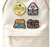 Shein 1 pieza/Set Broche de orgullo "Raro" Sigue siendo raro Nacido raro Lo normal es aburrido Broches Accesorio para uso diario Estilo alternativo subcultu