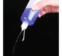 Shein 1 pieza Set de 5 botellas vacías de cuentagotas con punta de aguja y tapa negra de 10mL y 100mL, herramienta DIY para quilling, contenedores de líquid