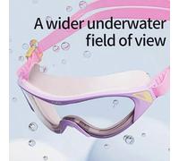 Shein 1 pieza Set de gafas de natación antivaho y de alta definición para niños, equipo de natación profesional impermeable y antivaho, gafas de buceo de al