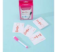 Shein 1 pieza Set de tarjetas educativas para cálculos matemáticos con bolígrafo, ecuaciones y prácticas matemáticas para niños de 3 a 6 años, adecuado para