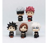 Shein 1 pieza/Set Figura Chibi de Jujutsu Kaisen, Modelo de Decoración de Gojo Satoru, Ornamento de Escritorio, 2 Modelos Coleccionables Gashapon, Regalo pa