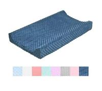 Shein 1 Pieza/Set Funda para colchoneta cambiadora de Minky suave con lunares, cubierta acolchada y transpirable para mesa de cambio de pañales para bebés n