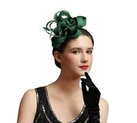 Shein 1 pieza Sombrero Fascinador para Mujer - Sombreros de Té, Fascinadores, Diadema de Kentucky, Sombrero de Derby, Boda, Plumas, Cinta, Tocado, Otoño, So