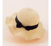 Shein 1 pieza Sombreros de sol con lazo de encaje tejido extra grande para niños/bebés, sombrero de sol transpirable con protección UV para niños y niñas, p