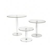 Shein 1 pieza Soporte acrílico transparente para tartas, Soporte desmontable para tarta de boda y cumpleaños, Estante para exposición de postres de boda
