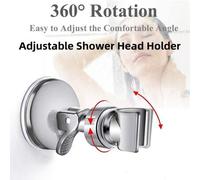 Shein 1 pieza Soporte ajustable para alcachofa de ducha, soporte de ventosa para alcachofa de ducha de mano de baño, soporte de pared extraíble con ventosa,