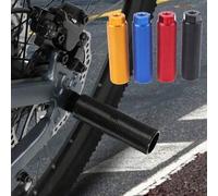 Shein 1 pieza Soporte de bicicleta hexagonal de aleación de aluminio para exteriores - Eje de pedal de bicicleta tipo tubo cohete, multicolor