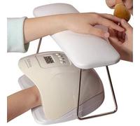 Shein 1 pieza Soporte de mano de PU de alta rebote, plegable, compatible con cojín de lámpara de gel, diseño resistente al agua y a la suciedad, adecuado pa