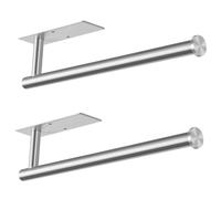 Shein 1 pieza Soporte de papel higiénico de acero inoxidable, soporte de pared para pañuelos plateado para uso doméstico, soporte de papel higiénico de acer