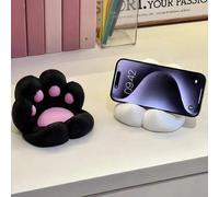 Shein 1 pieza Soporte de teléfono con forma de pata de gato linda, soporte de escritorio para teléfono, de alta calidad, decoración creativa y carga, diseño