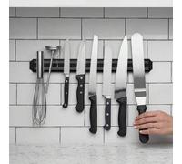 Shein 1 pieza Soporte magnético para cuchillos de cocina montado en la pared, bastidor de cuchillos metálico con imán ABS, herramienta de cocina