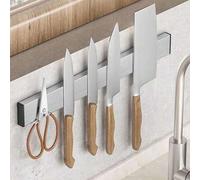 Shein 1 pieza Soporte magnético para cuchillos de cocina (sin necesidad de perforar, viene con pegamento sin clavos, distinguir entre el frente y la parte t