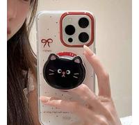 Shein 1 pieza Soporte magnético para teléfono con diseño de gato lindo y súper lindo, succión potente para teléfonos móviles, soporte de escritorio plegable
