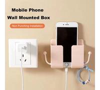 Shein 1 pieza Soporte montado en la pared para teléfono móvil, caja de almacenamiento del panel de control del televisor y el aire acondicionado remoto, sop