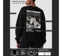 Shein 1 pieza Sudadera con capucha gruesa personalizada basada en tu foto, un excelente regalo de invierno para cualquiera a quien quieras dárselo