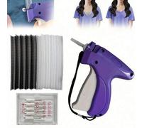 Shein 1 pieza Sujetador de prendas rápido, pistola de etiquetas de ropa de mano con 6 agujas y 1000 sujetadores de púas, adecuada para colgar etiquetas de p
