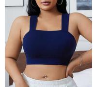 Shein 1 pieza Sujetador inalámbrico sin costuras y cómodo de talla grande