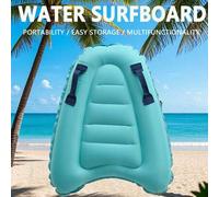 Shein 1 pieza Tabla de surf inflable, tabla de surf flotante ligera para aprender a nadar, accesorio de deportes acuáticos de verano con tema de playa, artí