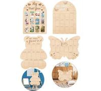 Shein 1 Pieza, Tablero de exhibición de fotos del primer año de mi bebé - Marco de fotos de hitos de recién nacido de 12 meses - Tablero de recuerdos de beb