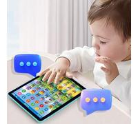 Shein 1 pieza Tableta interactiva de aprendizaje para niños: juguete educativo preescolar con canciones, música y palabras del abecedario, números - Juego e
