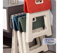Shein 1 pieza Taburete plegable súper portátil, adiós al asa voluminosa de una sola pieza, se abre y se pliega en un segundo, silla mini reforzada para adul