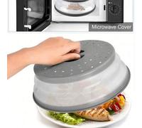 Shein 1 pieza Tapa antisalpicaduras de silicona para microondas, tapa de drenaje para alimentos y frutas, tapa para microondas, tapa para plato de microonda