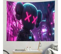 Shein 1 PIEZA Tapiz de pared de arte de Sesame Street K/A/W/S, tapiz decorativo, tela de fondo, tapiz, decoración del hogar, decoración de dormitorio, decor