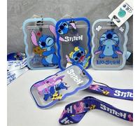 Shein 1 pieza, Tarjeta de identificación con diseño de Stitch de Disney Co, adecuada para estudiantes escolares, adultos, adolescentes, hombres y mujeres, u