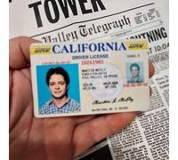 Shein 1 Pieza Tarjeta de Identificación Falsa "Marty McFly" - Regreso al Futuro - Michael J. Fox - Réplica de Utilería, Navidad