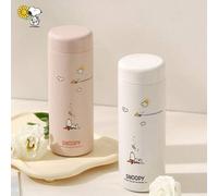Shein 1 pieza Taza de 350ML Snoopy, Botella de agua compacta y linda, Taza portátil para exteriores, Vaso térmico mini, Taza de agua simple de acero inoxida