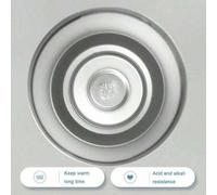 Shein 1 pieza Taza de café de gran capacidad de 40 onzas, taza de viaje térmica de acero inoxidable de doble pared aislada al vacío, caliente y fría