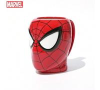 Shein 1 pieza Taza de cerámica con licencia oficial de Marvel Spider-Man, taza de café coleccionable, adorno, taza de oficina para leche, café o té, regalo