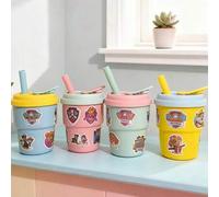 Shein 1 pieza Taza de silicona de 380 ml con diseño de macarrón de Paw Patrol disponible en múltiples colores. Cada taza viene con una linda pegatina de dib