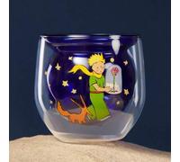 Shein 1 pieza Taza de vidrio borosilicatado de 330 ml con figura del Principito y planeta, 3D estereoscópico, resistente al calor, apto para leche, jugo, ca