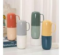 Shein 1 pieza Taza portátil y linda para cepillo de dientes, taza para pasta de dientes a prueba de polvo para viajes, caja de almacenamiento para cuidado d