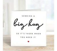 Shein 1 pieza Te envÃa un gran abrazo, permitiendo que aparezca cuando lo necesites. Tarjeta de extrañar, tarjeta a larga distancia, tarjeta de abrazo, ta