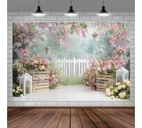 Shein 1 pieza Telón de fondo floral del jardín del mundo de los sueños de primavera - Ideal para fotografía de retratos, decoración de fiestas, adecuado par