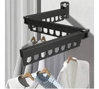 Shein 1 pieza Tendedero plegable de metal moderno, diseño de múltiples ranuras que ahorra espacio, sin necesidad de electricidad, adecuado para balcón y org