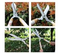 Shein 1 pieza Tijeras de podar de mango de madera de 20 pulgadas, podadora profesional de paisaje, recortadora de arbustos de largo alcance, tijeras de pais