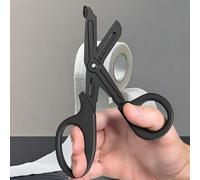 Shein 1 Pieza Tijeras de rescate para personal de enfermería, vendas de trauma, tijeras de primeros auxilios de emergencia para exteriores, herramienta de r
